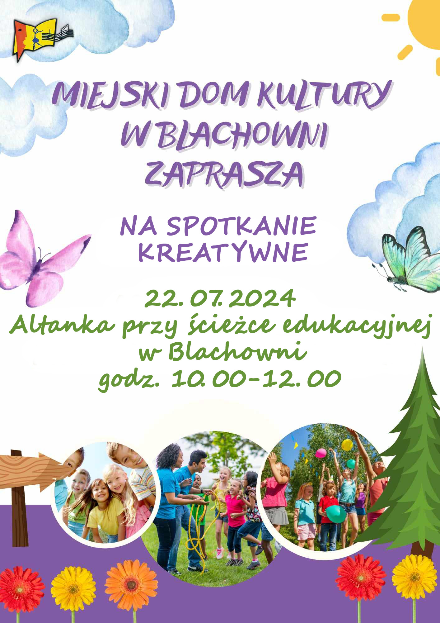 zapraszamy na spotkanie kreatywne przy ścieżce edukacyjnej w blachowni