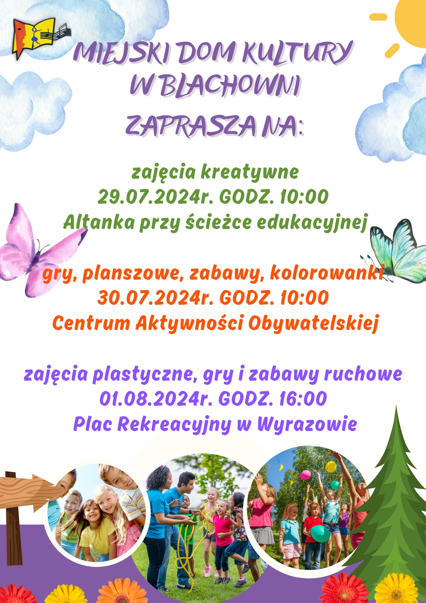 zapraszamy na zajęcia w tym tygodniu