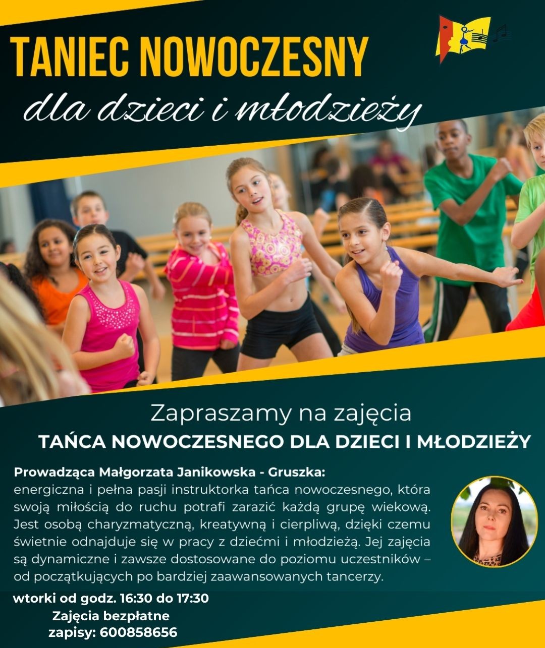 taniec nowoczesny dla dzieci i młodzieży
